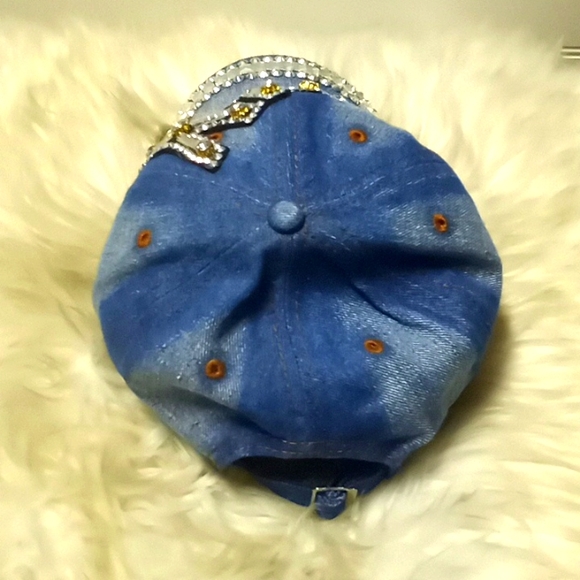SEXY Bling 💎 Denim Baseball Cap - Picture 4 of 12